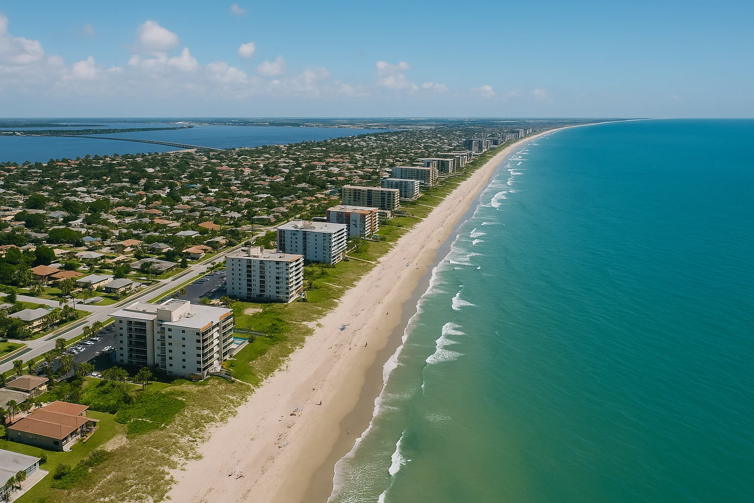 Drone Photo Of Homes In Brevard County